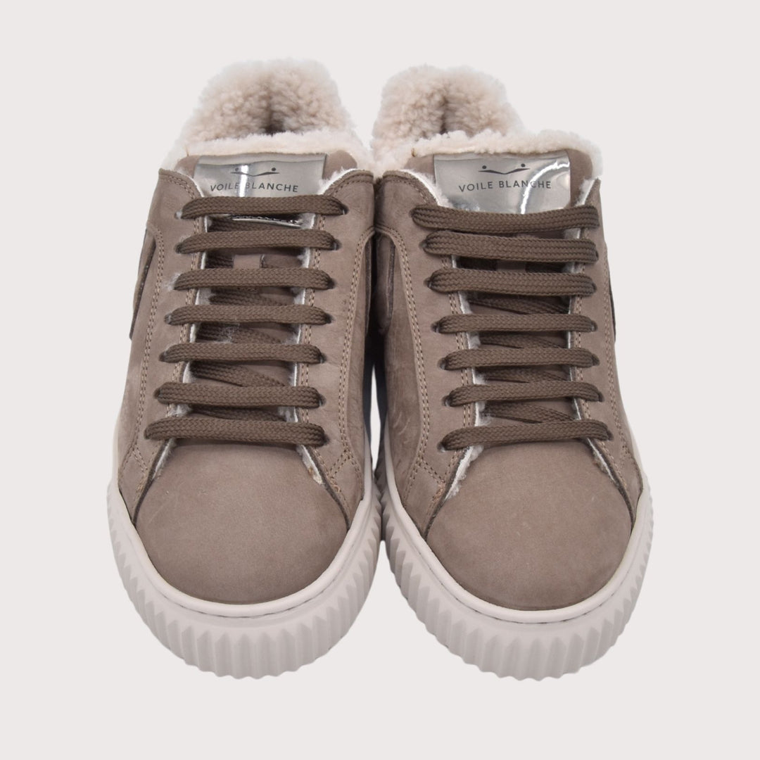 Voile Blanche Sneaker mit Lammfellfutter LIPARI - Nubuk Taupe